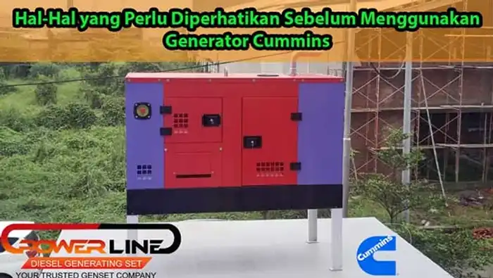 Sebelum Menggunakan Generator Cummins