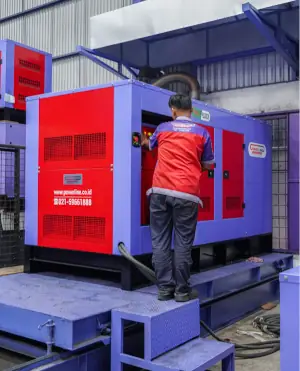 proses tesload beban genset cummins sebelum pengiriman