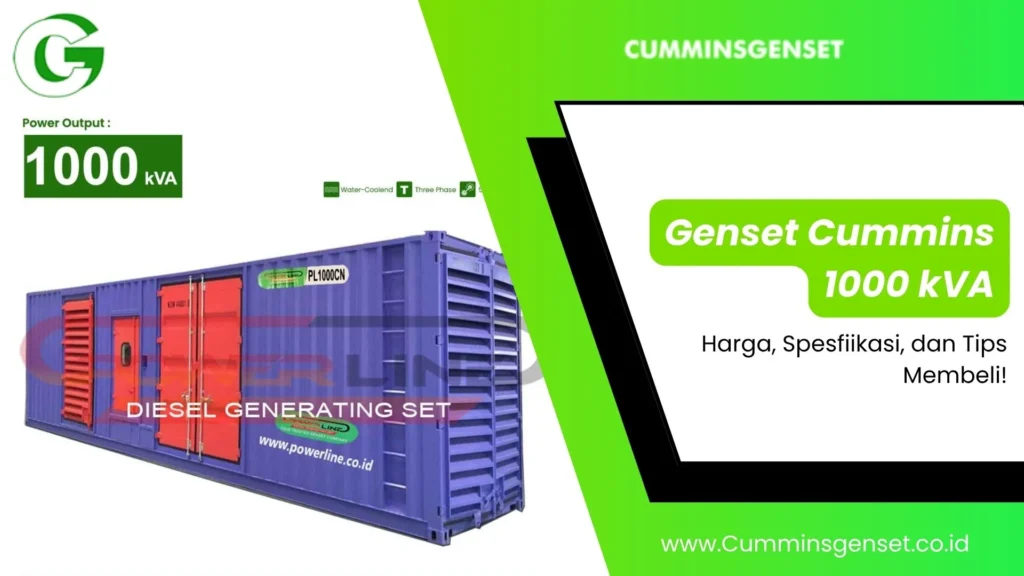 Genset Cummins 1000 kVA