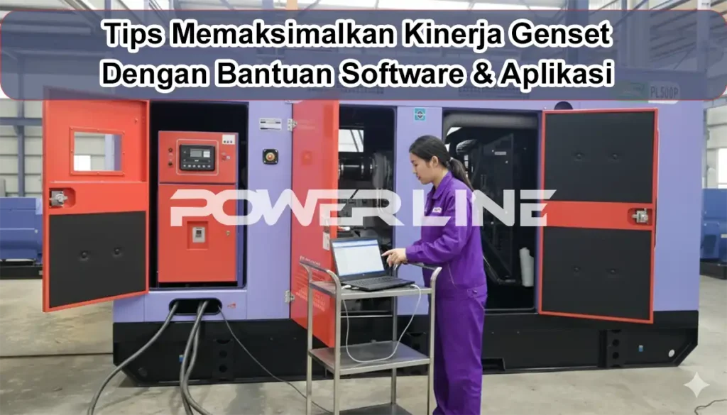 cek kinerja genset dengan software